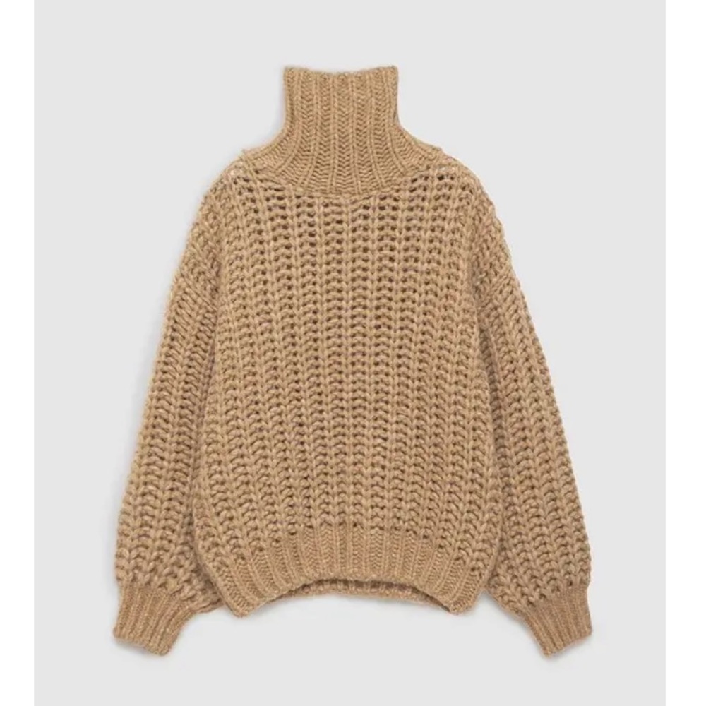 Anine Bing Iris Chinky Turtleneck Sweater XS